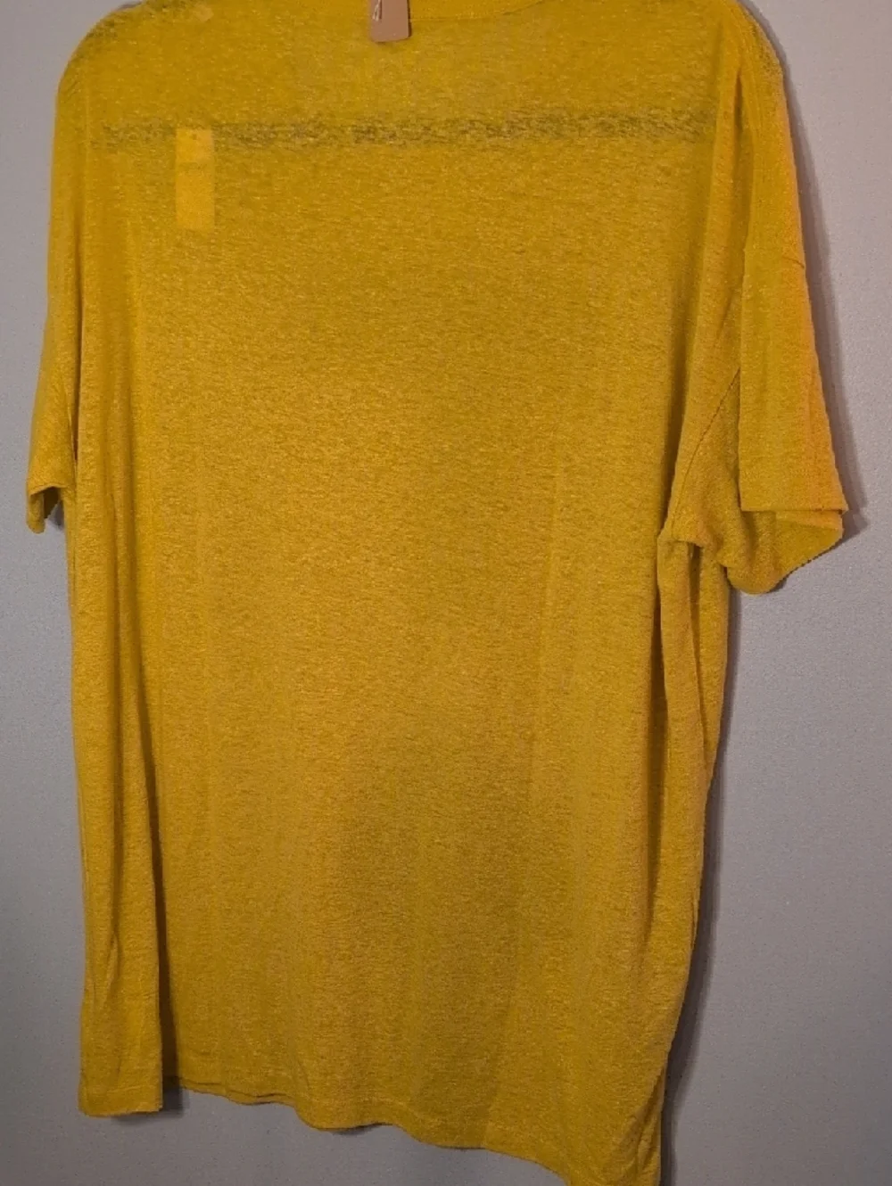 aerie Yellow Men's Short Sleeve Crew Tee - Picture 4 of 5